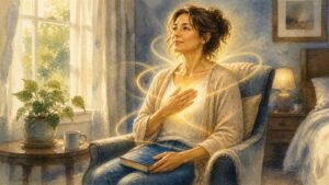 Editorial watercolor illustration for 'How Do I Choose My Soul Over the Body? | A Course in Miracles' in the Miracles of Mind visual style.